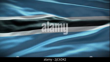 Botswana national flag background illustration. Symbol of country. Stock Photo