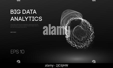 Reproducing network research. Network systems experiments. Jellyfish data centers random networking. EPS 10. Stock Vector