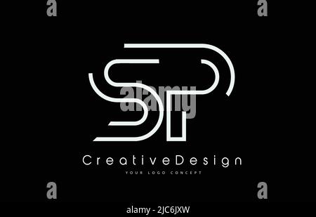 SP S P Letter Logo Design in White Colors. Creative Modern Letters Vector Icon Logo Illustration. Stock Vector