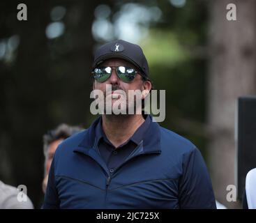 London, UK. 10th June, 2022. American Phil Mickelson during the second round of the inaugural LIV Golf event at the Centurion club in Hertfordshire on Friday, June 10, 2022.The event is 12 teams of four players competing over 54 holes for a prize pot of $25million dollars to the winning team. Photo by Hugo Philpott/UPI Credit: UPI/Alamy Live News Stock Photo