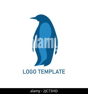 Penguin Logo Design. Vector illustration Stock Vector