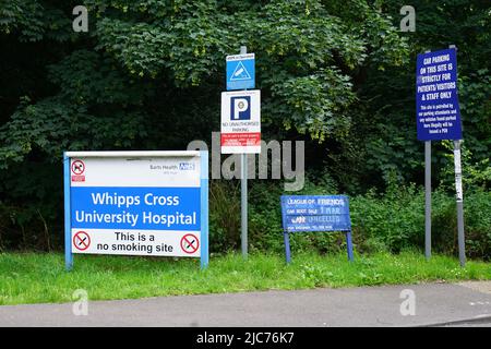 London, UK. 10th June, 2022. Whipps Cross Hospital at Leytonstone, London, UK. - 10 June 2022. Credit: See Li/Picture Capital/Alamy Live News Stock Photo