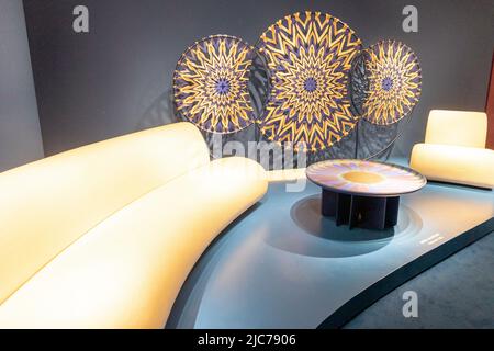 Milan, Italy. 10th June, 2022. Milan, Italy - june 10 2022 -Fuorisalone design week - Louis Vuitton objects nomades exposition in Milano city Credit: Christian Santi/Alamy Live News Stock Photo