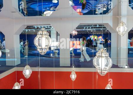 Milan, Italy. 10th June, 2022. Milan, Italy - june 10 2022 -Fuorisalone design week - Louis Vuitton objects nomades exposition in Milano city Credit: Christian Santi/Alamy Live News Stock Photo