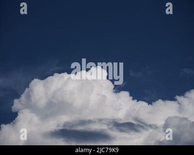 A picture of a cloudy sky. Close up. Stock Photo