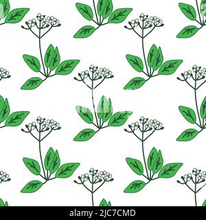 Seamless pattern with decorative flowers Stock Vector