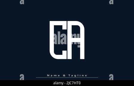 Alphabet letters Initials Monogram logo CA , AC Stock Vector