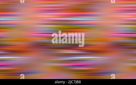Vivid abstract striped multicolored background with line pattern and blurry crooked smudges. Showy radiant colored texture from narrow pastel stripes. Stock Photo
