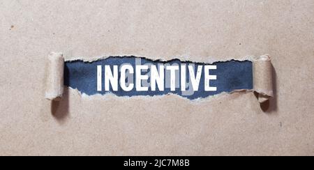 Incentive Word Written In Wooden Cube Stock Photo