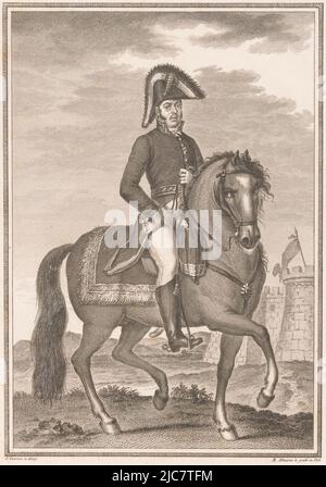 Equestrian portrait of General Pablo Morillo. Name of the portrayed and ...