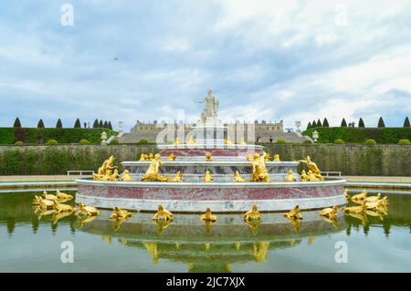 fountain in the gardens of Versailles Stock Photo