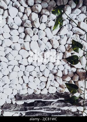 VERTICAL decor stone brick wall texture, siding different sized shapes. Beautiful nature wallpaper. Romantic simple. Abstract grunge WHITE light grey Stock Photo