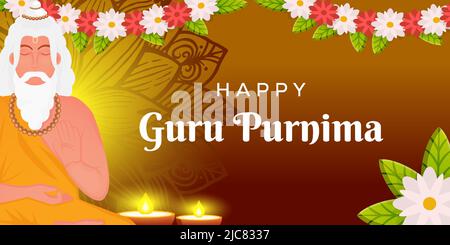 Guru Purnima Background Stock Vector Image & Art - Alamy