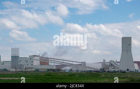 Nutrien Lanigan Potash Mine, Lanigan, Saskatchewan, Canada Stock Photo ...