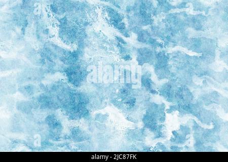 Japanese blue paper texture background, natural grunge canvas abstract, summer photography Stock Photo