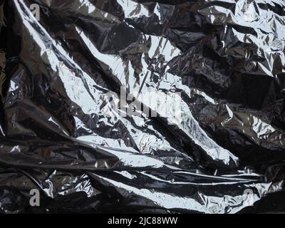 black nylon plastic texture useful as a background Stock Photo