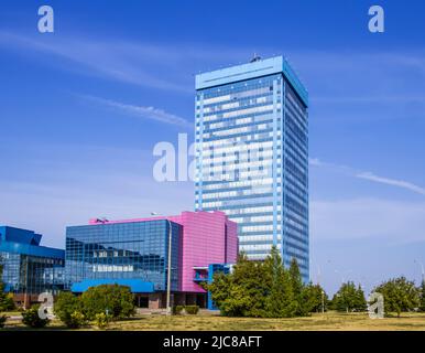 TOGLIATTI, RUSSIA - April 30, 2022: AvtoVAZ headquarters in Togliatti. The AvtoVAZ plant is a victim of sanctions. Production shutdown. lack of compon Stock Photo