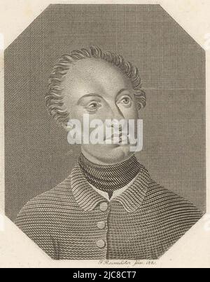 Portrait of Charles XII, King of Sweden, print maker: Friedrich Rossmässler, (mentioned on object), publisher: gebroeders Schumann, (mentioned on object), Zwickau, 1785 - 1858, paper, engraving, h 185 mm - w 117 mm Stock Photo