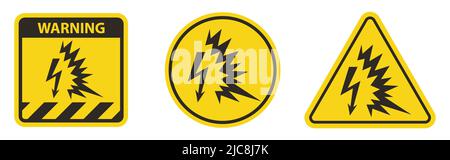 Arc Flash Symbol Sign Isolate On White Background,Vector Illustration EPS.10 Stock Vector