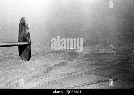 bomb hit documentation after German Airforce bomb air  attack during world war 2 in September 1942 in the area of Donezk - Luhansk, Ukraine Stock Photo
