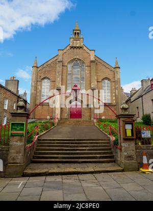 Stromness Parish Church, denomination Church of Scotland, is situated in the town of Stromness on the Orkney Islands, Scotland.