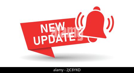 Update software icon in flat style. System upgrade notification vector illustration on isolated background. Progress install sign business concept. Stock Vector
