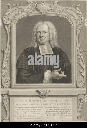 Portrait of Albertus Voget, Pieter Tanjé, Jacobus de Rhoer, S.H. Manger ...