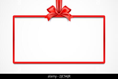 Realistic Red Bow With Red Ribbons Isolated On White Element For Decoration  Gifts Greetings Holidays Vector Illustration Stock Illustration - Download  Image Now - iStock