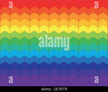 Illustration of colored rainbow background. For any design and decoration, cosmetics, meditation, books, phones business, medicine, clothing, games, m Stock Vector