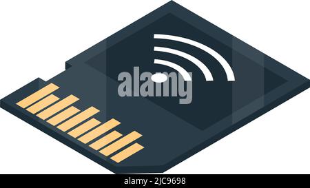 sd memory wifi icon Stock Vector