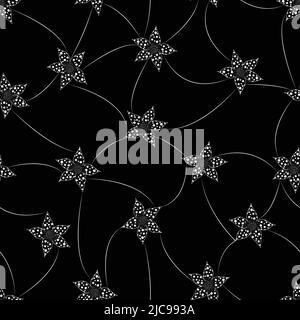 Black and white tiny floral vector seamless pattern for textile, fabric print , post cards and other uses Stock Vector