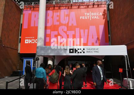 The Tribeca Festival at the Borough of Manhattan Community College (BMCC) in New York. Stock Photo