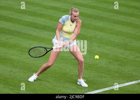 LONDON, UNITED KINGDOM. Jun 11, 2022. Greg Rusedski (GBR) and Sorana Cirstea (ROU) vs Marcos Baghdatis (CYP) and Petra Kvitova (ZCE) played in exhibition match to celebrate its 40th Anniversary during Rothesay Classic Birmingham 2022 at Edgbaston Priory Club on Saturday, June 11, 2022 in LONDON ENGLAND. Credit: Taka G Wu/Alamy Live News Stock Photo