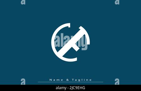Alphabet letters Initials Monogram logo CE , EC Stock Vector