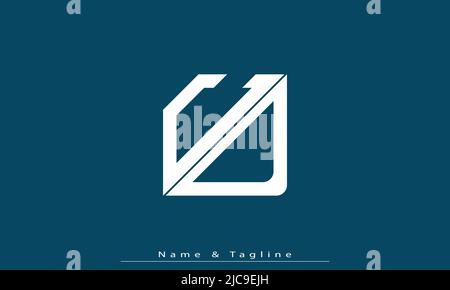 Alphabet letters Initials Monogram logo CD , DC Stock Vector