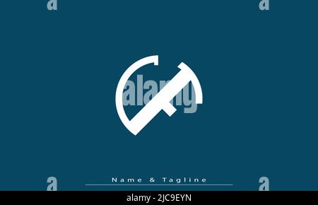 Alphabet letters Initials Monogram logo CF , FC Stock Vector