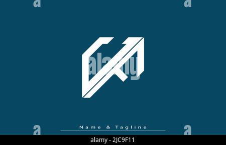 Alphabet letters Initials Monogram logo CF , FC Stock Vector