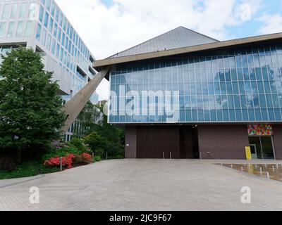 London, Greater London, England, May 28 2022: Exterior of The Design Museum in Kensington. Stock Photo