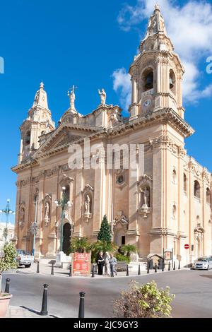 Church of the Nativity of Mary, Naxxar. Stock Photo