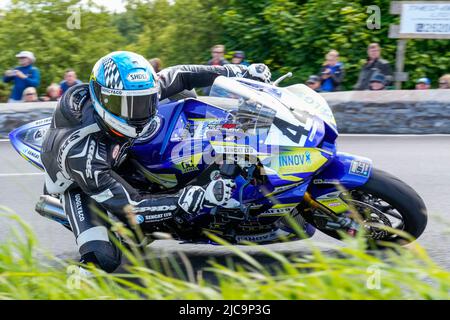 Douglas, Isle Of Man. 11th June, 2022. Mike Norbury during the 2022 Milwaukee Senior TT at the Isle of Man, Douglas, Isle of Man on the 11 June 2022. Photo by David Horn. Credit: PRiME Media Images/Alamy Live News Stock Photo
