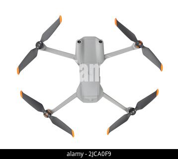 drone path isolated on white Stock Photo