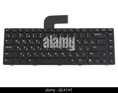 laptop keyboard, laptop spare part isolated on white background Stock Photo