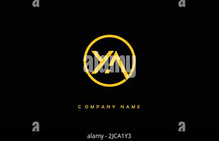 YA, AY Alphabets Letters Logo Monogram Stock Vector