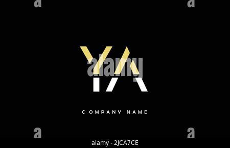 YA, AY Alphabets Letters Logo Monogram Stock Vector