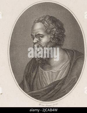 Portrait of Socrates, Willem van Senus, 1783 - 1851 print Portrait of ...