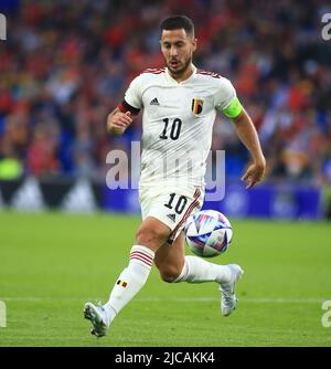 Cardiff City Stadium, Cardiff, UK. 11th June, 2022. UEFA Nations League football, Wales versus Belgium; Eden Hazard of Belgium Credit: Action Plus Sports/Alamy Live News Stock Photo