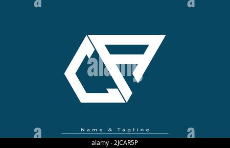 Alphabet letters Initials Monogram logo CA , AC Stock Vector