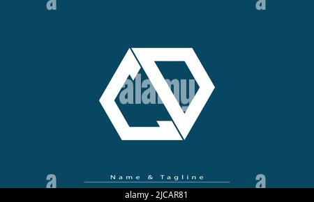 Alphabet letters Initials Monogram logo CD , DC Stock Vector