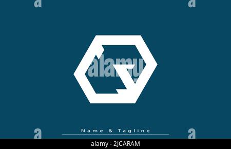 Alphabet letters Initials Monogram logo CJ , JC Stock Vector