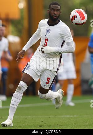Wolverhampton, England, 11th June 2022.  Fikayo Tomori of England during the UEFA Nations League match at Molineux, Wolverhampton. Picture credit should read: Darren Staples / Sportimage Stock Photo